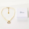 Christian Dior, Faux Pearl and Crystal Choker with Box - 2