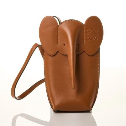 Loewe, Brown Leather Elephant Pocket Bag