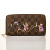 Louis Vuitton, Damier Ebene Illustre Zippy Wallet
