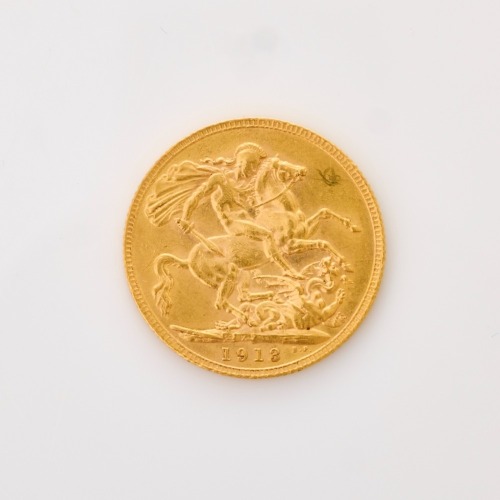 22ct Yellow Gold, 1913 Full Sovereign Coin
