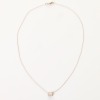 18ct White Gold, Modern, 0.26ct Ashoka Cut Diamond / 0.16ct Diamond Necklace - 2