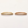 9ct Yellow / Rose Gold, 0.34ct Diamond Matching Rings