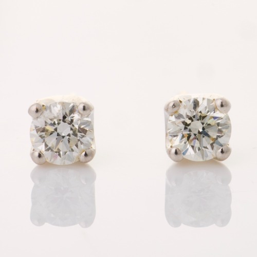 18ct White Gold, 0.45ct Diamond Stud Earrings