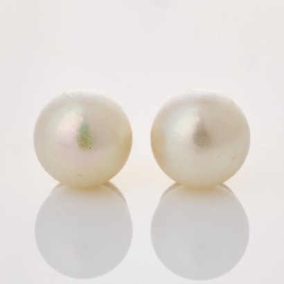 9ct Yellow Gold, 7mm Akoya Pearl Stud Earrings