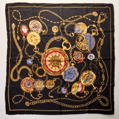 Herm&egrave;s, 100% Silk Scarf with Box