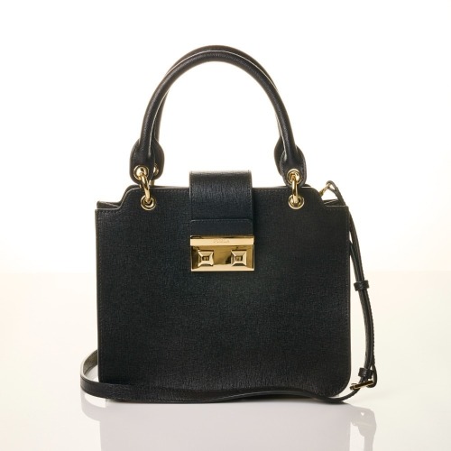 Furla, Black 2-Way Leather Handbag