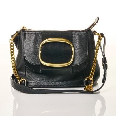 See by Chlo&eacute;, Black Leather 2-Way Shoulder Bag