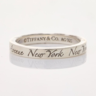 Tiffany & Co, Sterling Silver &lsquo;New York&rsquo; Ring with Box