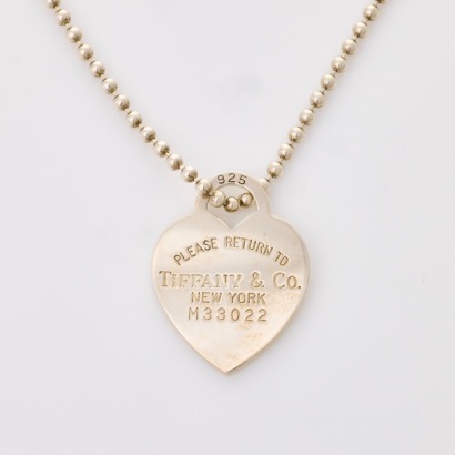 Tiffany & Co, Sterling Silver &lsquo;Return to Tiffany&rsquo; Pendant & Ball Chain with Box