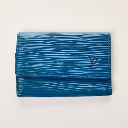 Louis Vuitton, Toledo Blue Epi Key Case