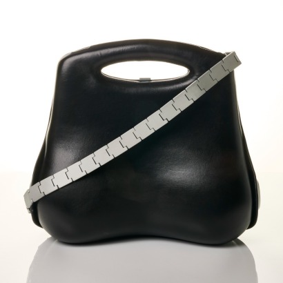 Chanel, Black Leather Millenium Bag, circa 1997-1999