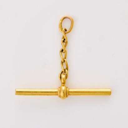 9ct Yellow Gold, T bar with 9ct Yellow Gold Links