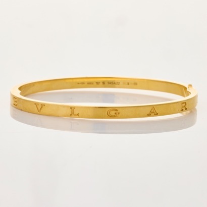 18ct Yellow Gold, Bvlgari. B.Zero Essential Bracelet, Size S