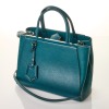 Fendi, Cobalto Blue Leather 2Jours Tote Bag - 2