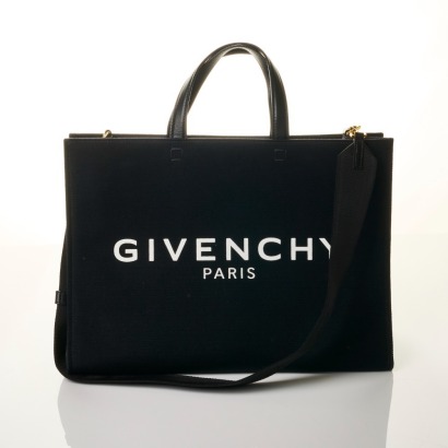Givenchy, Black Canvas G-Tote Bag
