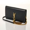 Saint Laurent, Black Leather Kate Tassel Wallet on Chain with Box - 2