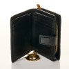 Christian Dior, Patent Black Quilted Compact Wallet - 2