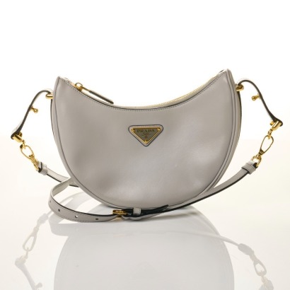 Prada, Arqu&eacute; Leather Shoulder Bag with Box