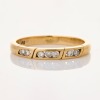 9ct Yellow Gold, .10ct Channel Set Diamond Ring
