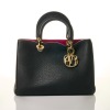 Christian Dior, Black Leather Diorissimo Handbag