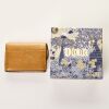 Christian Dior, Bronze Metallic Leather Saddle Bloom Card Holder with Box - 2