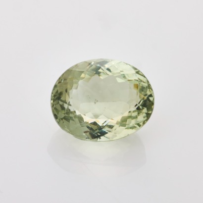 One Loose, 20.38ct Oval Mixed Cut Prasiolite