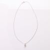 18ct White Gold, 0.50ct Diamond Solitaire Pendant on 45cm Curb Chain - As new - 3