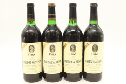 (4) 1983 Cooks Cabernet Sauvignon, Hawkes Bay (MS)