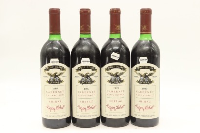 (4) 1989 Wolf Blass Grey Label Cabernet Sauvignon - Shiraz, Langhorne Creek