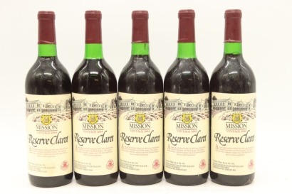 (5) 1984 Mission Estate Winery Reserve Claret, Hawke's Bay