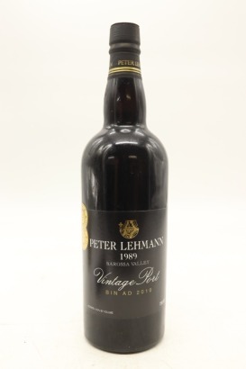 (1) 1989 Peter Lehmann Bin AD 2010 Vintage Port, Barossa, 19% ABV