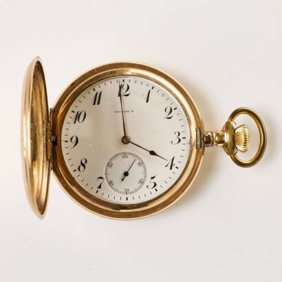 Rolled Gold, Jaccard's Jewellery Co Kansas City, Longines Full Hunter Pocket Watch, circa early C20th