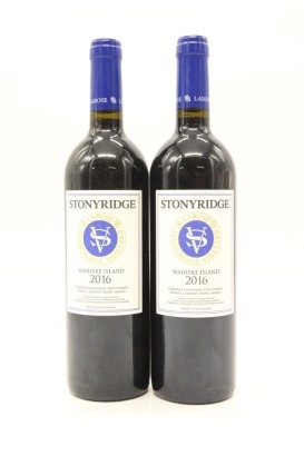 (2) 2016 Stonyridge Vineyard Larose, Waiheke Island