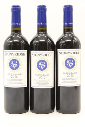 (3) 2016 Stonyridge Vineyard Larose, Waiheke Island