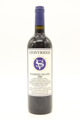 (1) 2006 Stonyridge Vineyard Larose, Waiheke Island