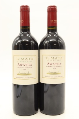 (2) 2020 Te Mata Estate 'Awatea' Cabernets - Merlot, Hawke's Bay