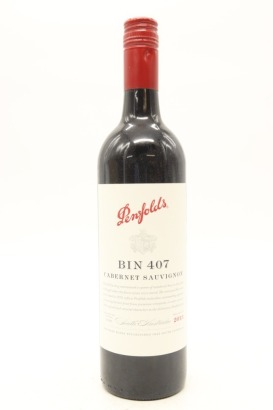 (1) 2013 Penfolds Bin 407 Cabernet Sauvignon, South Australia