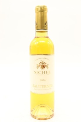 (1) 2016 Maison Sichel Sauternes, Bordeaux, 375ml