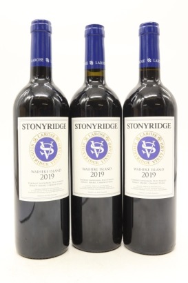 (3) 2019 Stonyridge Vineyard Larose, Waiheke Island