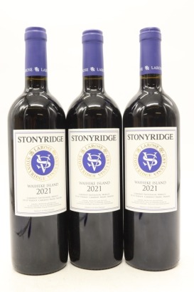 (3) 2021 Stonyridge Vineyard Larose, Waiheke Island