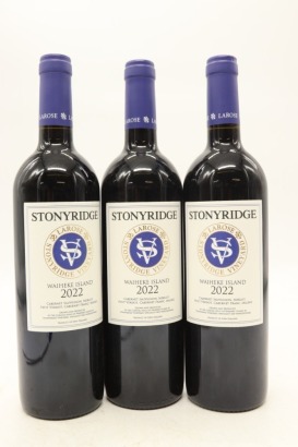 (3) 2022 Stonyridge Vineyard Larose, Waiheke Island