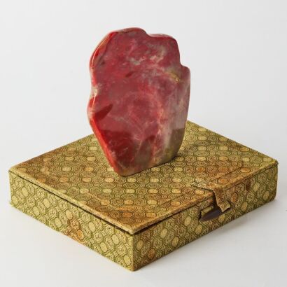 A Chinese Changhua Chicken-blood Stone