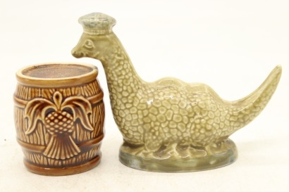 (1) Beneagles Scotch Whisky Ceramic Decanter, 2 Miniatures Sold as One Lot