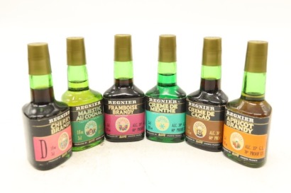 (1) Regnier Miniatures, 6 Bottles Sold as One Lot
