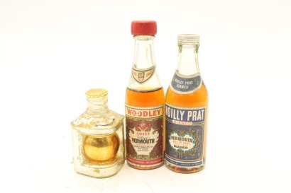 (1) Vermouth Miniatures, 3 Bottles Sold as One Lot