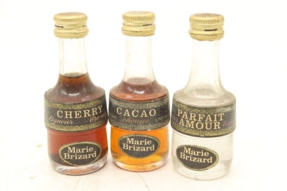 (1) Marie Brizard Miniatures, 3 Bottles Sold as One Lot