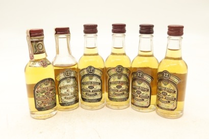 (1) Chivas Regal 12 Year Old Miniatures, 6 Bottles Sold as One Lot