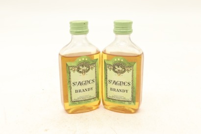 (1) St Agnes Brandy Miniatures, 2 Bottles Sold as One Lot