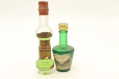 (1) Creme de Menthe Miniatures, 2 Bottles Sold as One Lot