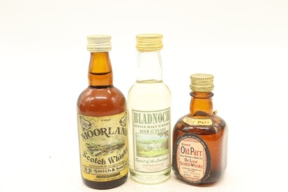 (1) Scotch Whisky Miniatures, 3 Bottles Sold as One Lot